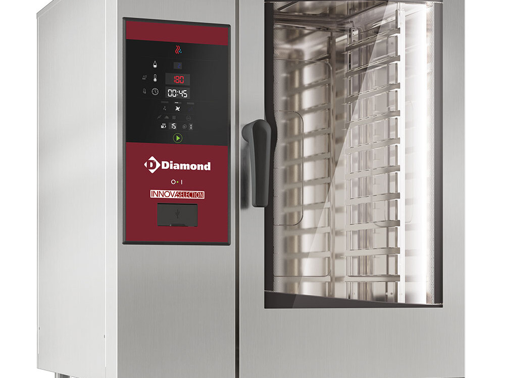 Four gaz vapeur boiler et convection 10x 1/1+ Cleaning - cuisine professionnel de qualité