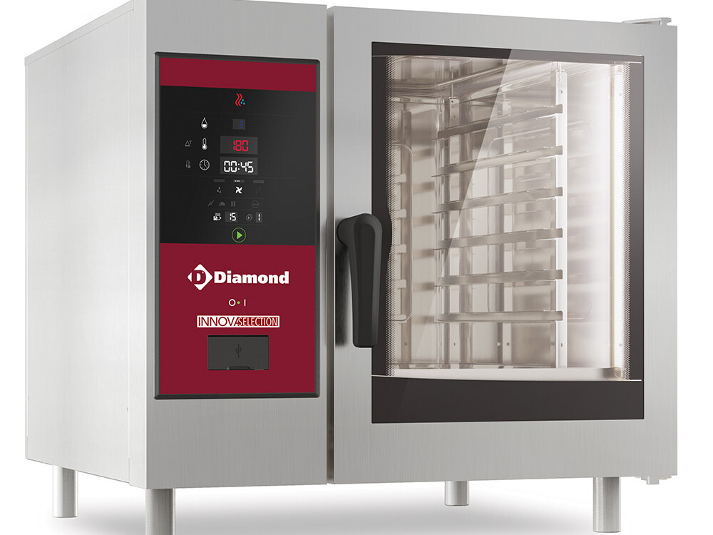 Four électrique vapeur directe et convection, 6x 1/1+Cl... - cuisine professionnel de qualité