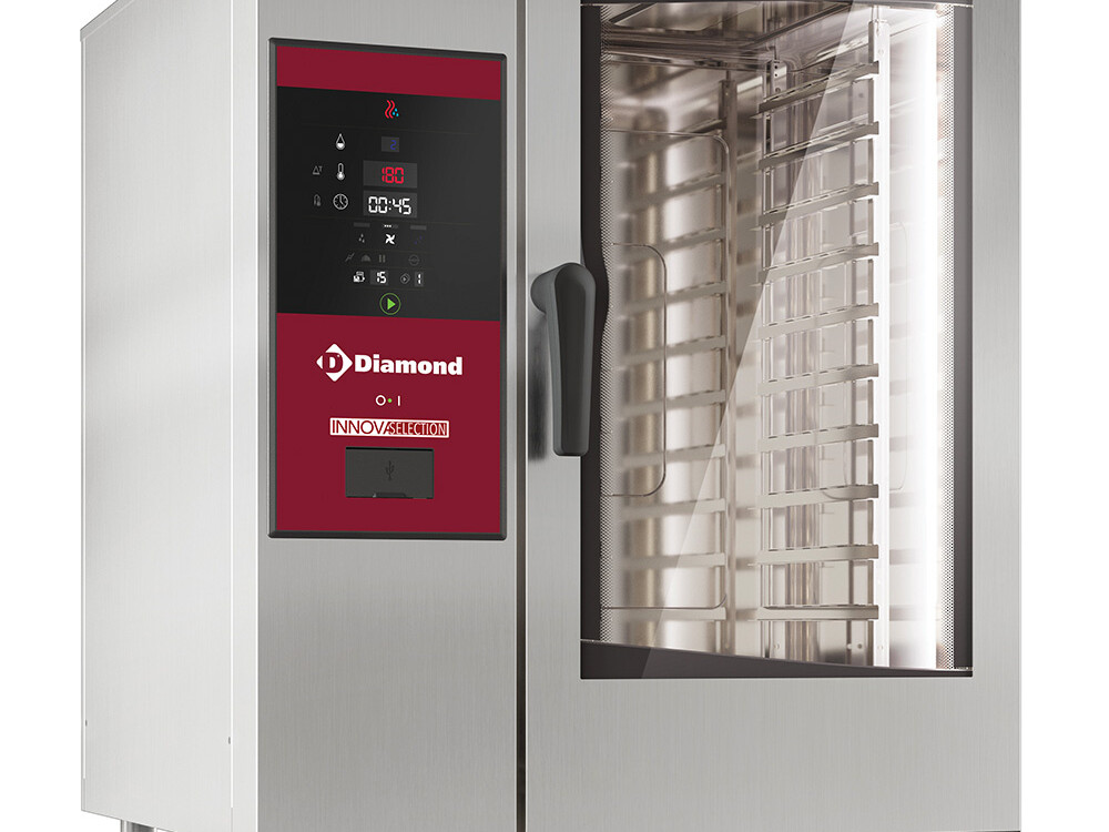 Four électrique vapeur directe et convection, 10xGN1/1+... - professionnel professionnel de qualité