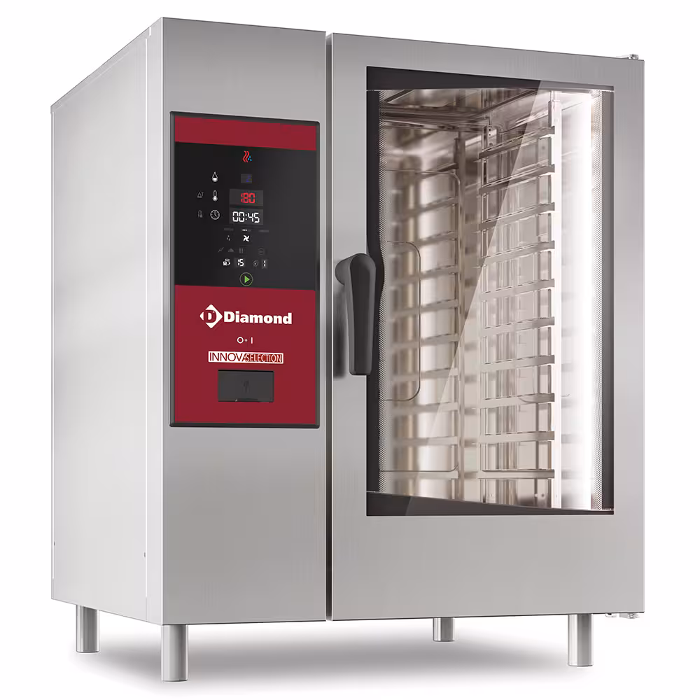 Four électrique vapeur directe et convection,  10xGN1/1+... - professionnel professionnel de qualité