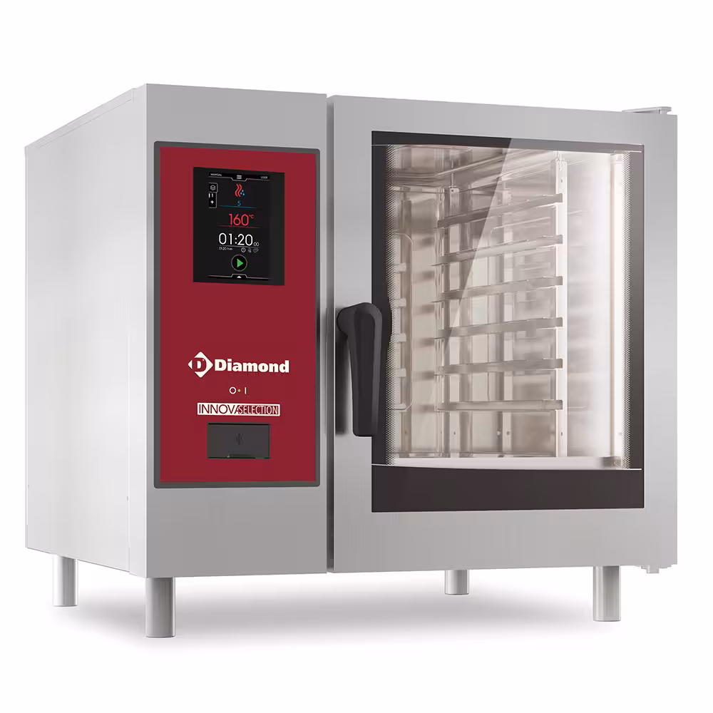 Four électrique "" vapeur directe/convection 6x 1/1 + Cl... - cuisine professionnel de qualité