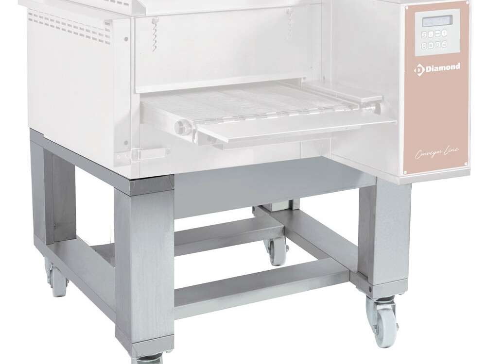 piètement en acier inox sur roues pivotantes (avec frein... - restauration professionnel de qualité