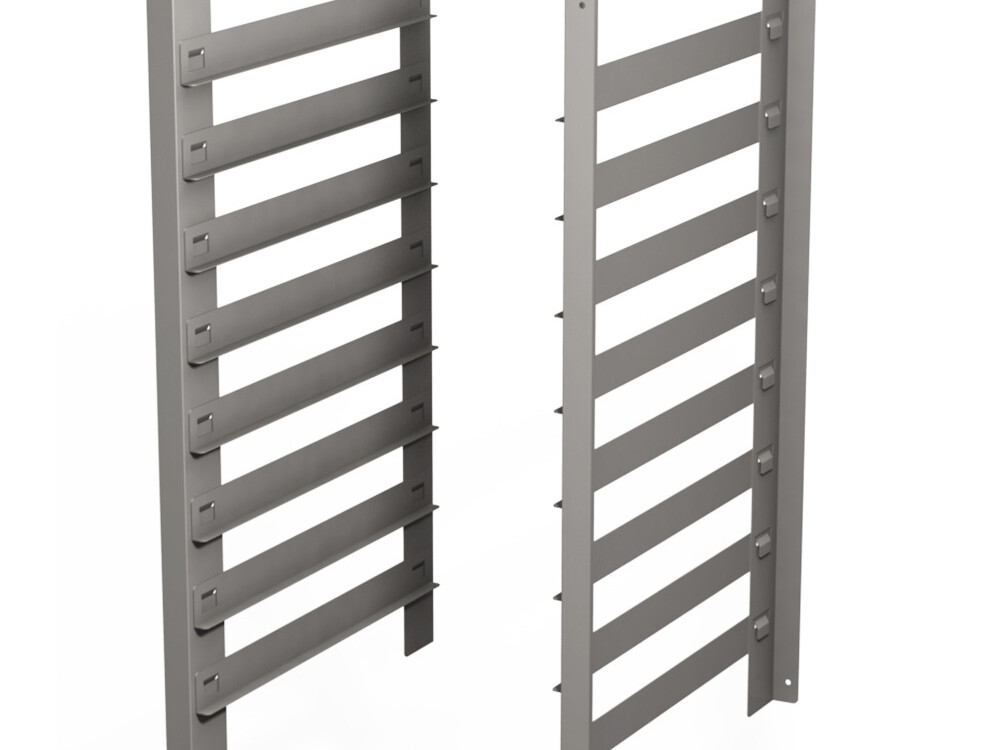 Structures à platines,  8 niveaux,  pour piètement - cuisine professionnel de qualité