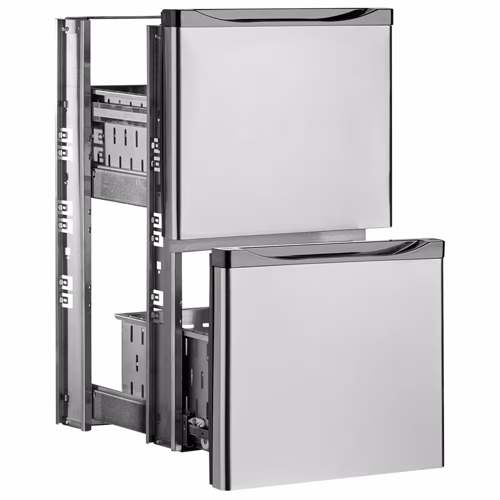Kit bloc tiroirs,  acier inox,  (1/2 + 1/2) x - restauration professionnel de qualité