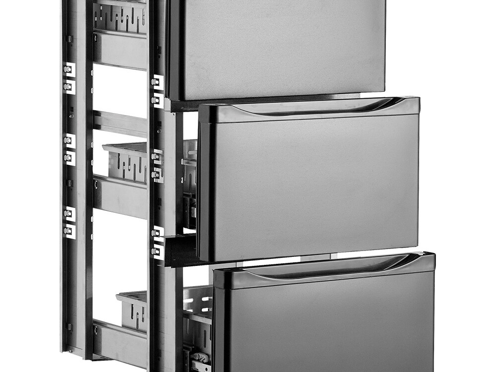 Kit bloc tiroirs (1/3 + 1/3 + 1/3) x ... - cuisine professionnel de qualité