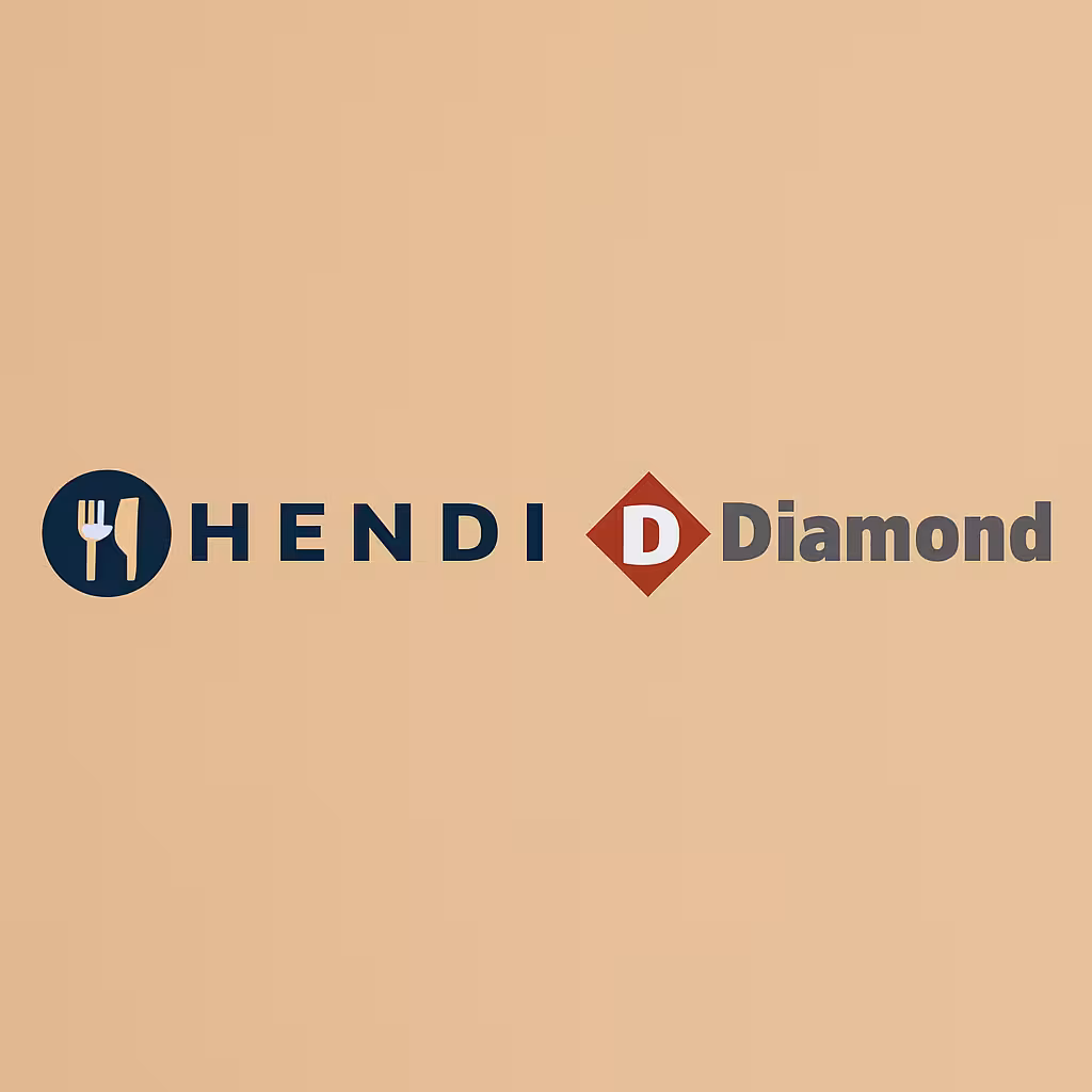Logos Hendi et Diamond sur fond beige