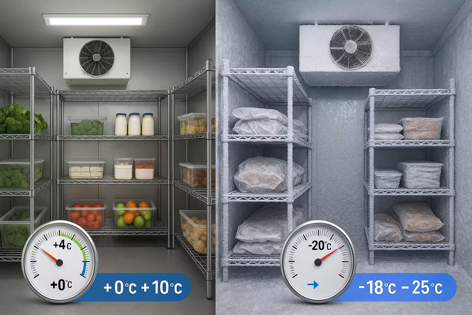 Prix et budget chambre froide professionnelle selon taille et capacité