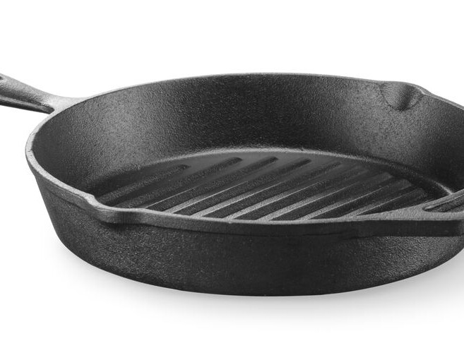 Poêle à griller en fonte - équipement professionnel de qualité