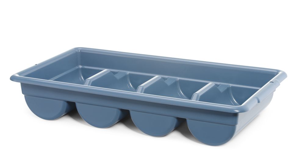 Set de couverts avec bac, , Bleu - cuisine professionnel, vue détaillée