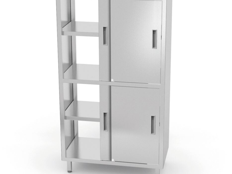 Placard passe-plats avec séparation et portes coulissant... - restauration professionnel de qualité