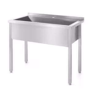 Table avec évier simple – soudée,  ,  Profi Line - professionnel professionnel de qualité