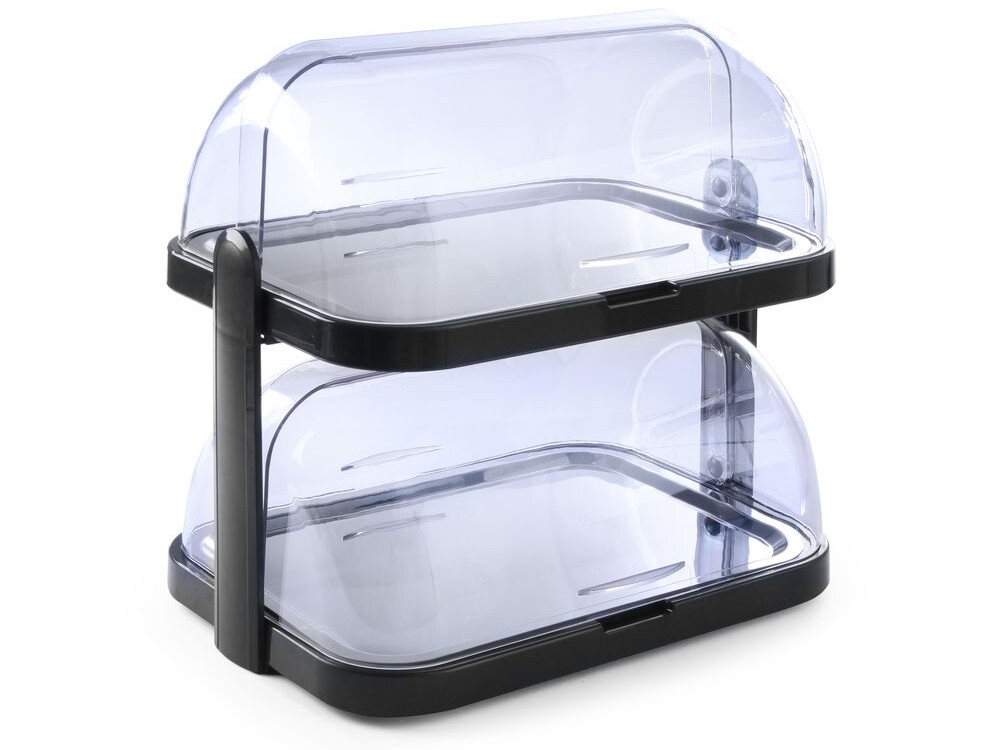 Vitrine réfrigérante Roll-top, double, , Gris foncé - cuisine professionnel de qualité