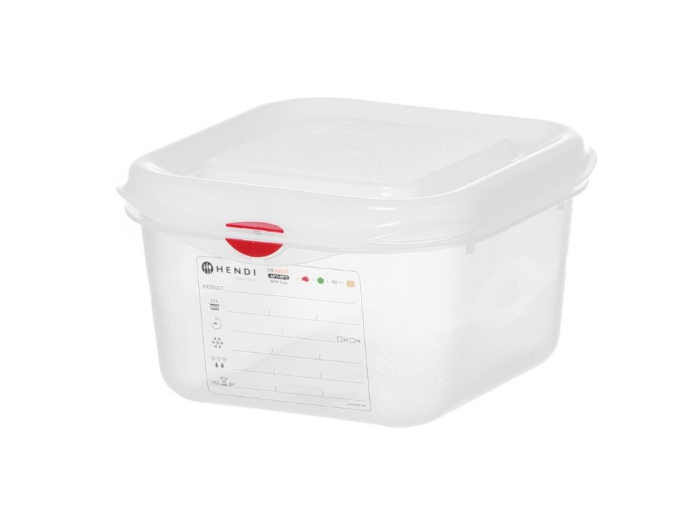 Bac 1/6,  polypropylène,  ,  1/6,  1,  Transparent - cuisine professionnel de qualité