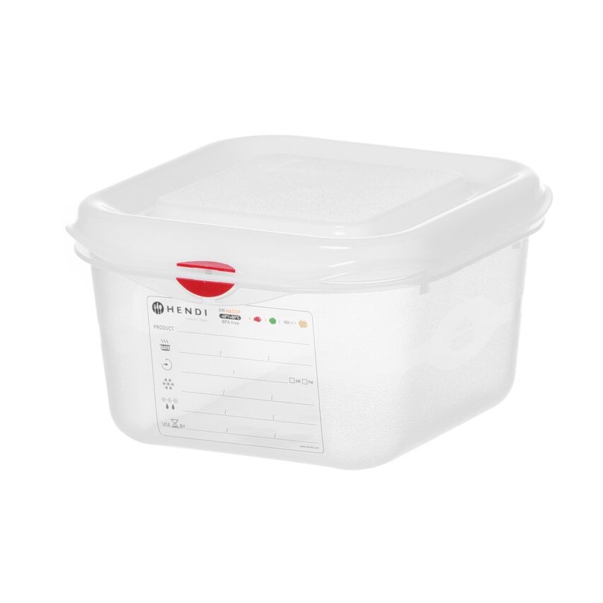 Bac 1/6,  polypropylène,  ,  1/6,  1,  Transparent - cuisine professionnel de qualité