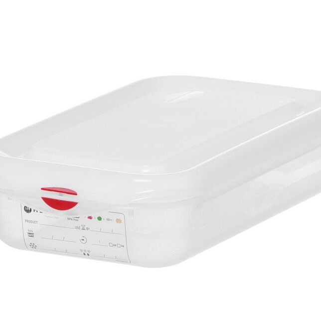 Bac 1/4 polypropylène,  ,  1/4,  1,  Transparent - professionnel professionnel de qualité