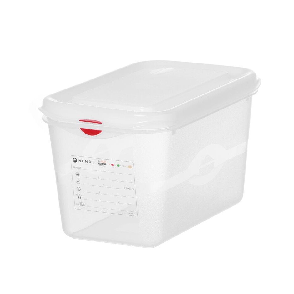 Bac 1/4 polypropylène,  ,  1/4,  4,  Transparent - cuisine professionnel de qualité