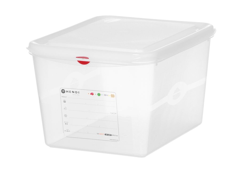 Bac 1/2, polypropylène, , 1/2, 12, Transparent - restauration professionnel de qualité