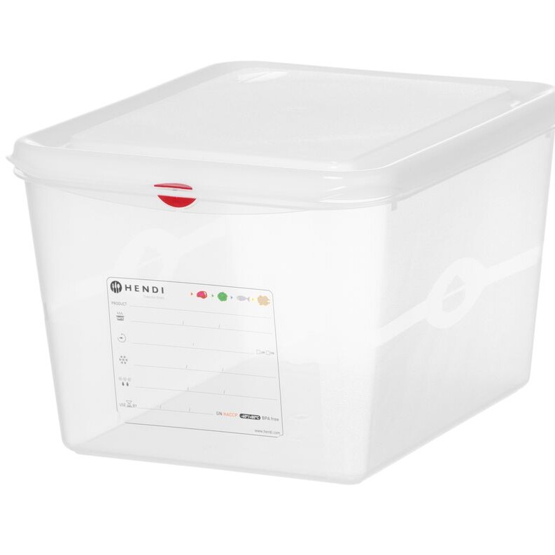 Bac 1/2,  polypropylène,  ,  1/2,  12,  Transparent - restauration professionnel de qualité