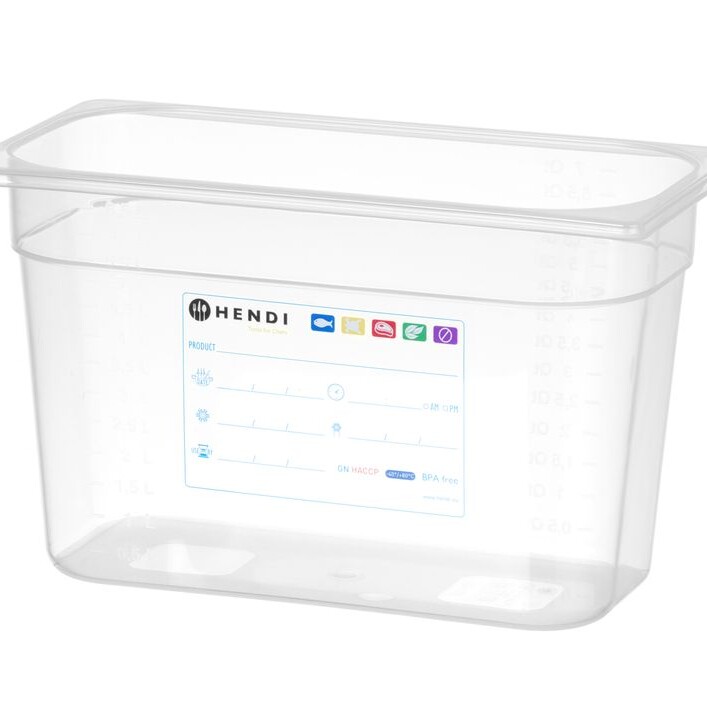 Bac Gastronorme 1/3,  ,  1/3,  7,  Transparent - restauration professionnel de qualité