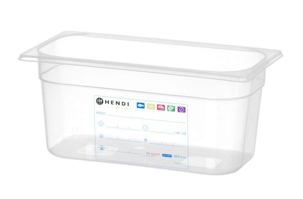 Bac Gastronorme 1/3, , 1/3, 5, Transparent - cuisine professionnel de qualité