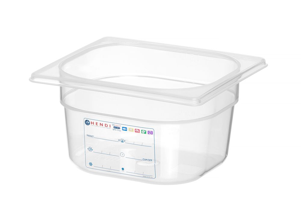 Bac Gastronorme 1/6, , 1/6, 1, Transparent - restauration professionnel, vue détaillée