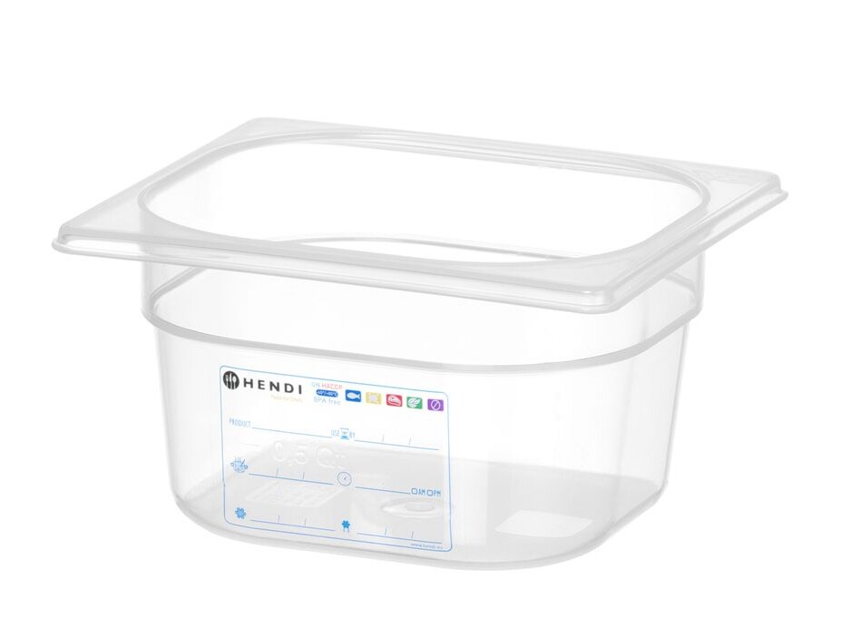 Bac Gastronorme 1/6, , 1/6, 1, Transparent - restauration professionnel de qualité