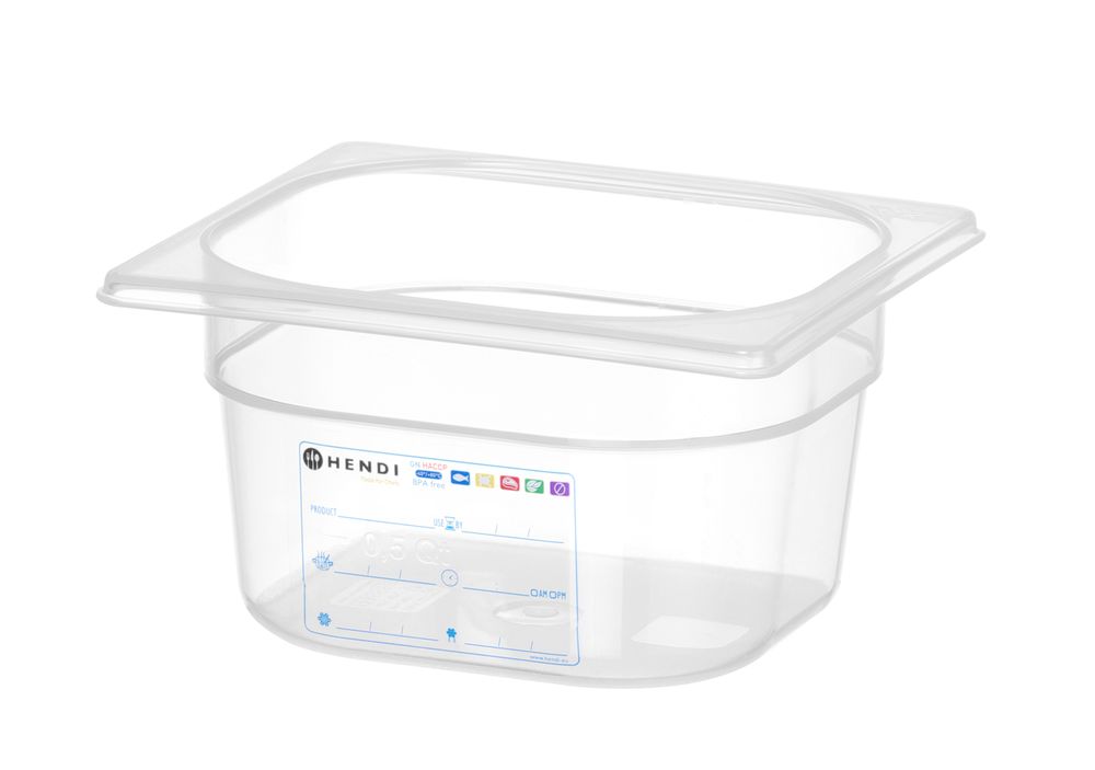 Bac Gastronorme 1/6, , 1/6, 1, Transparent - restauration professionnel de qualité