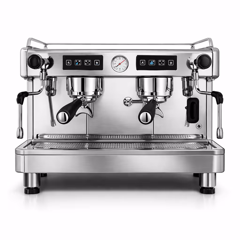 Machine &agrave; caf&eacute; expresso professionnelle pour bar et comptoir de caf&eacute;.